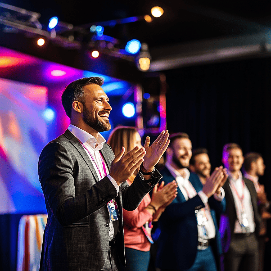 corporate event with custom music